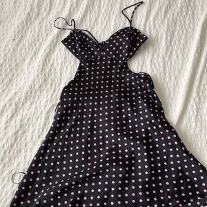 NWT ZARA CUT OUT Polka dot dress